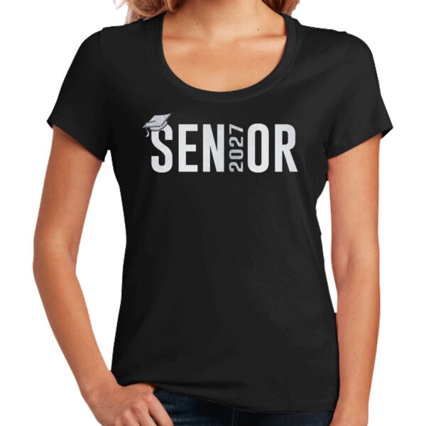 2027 Senior  Glitter Women's Tee Thumbnail